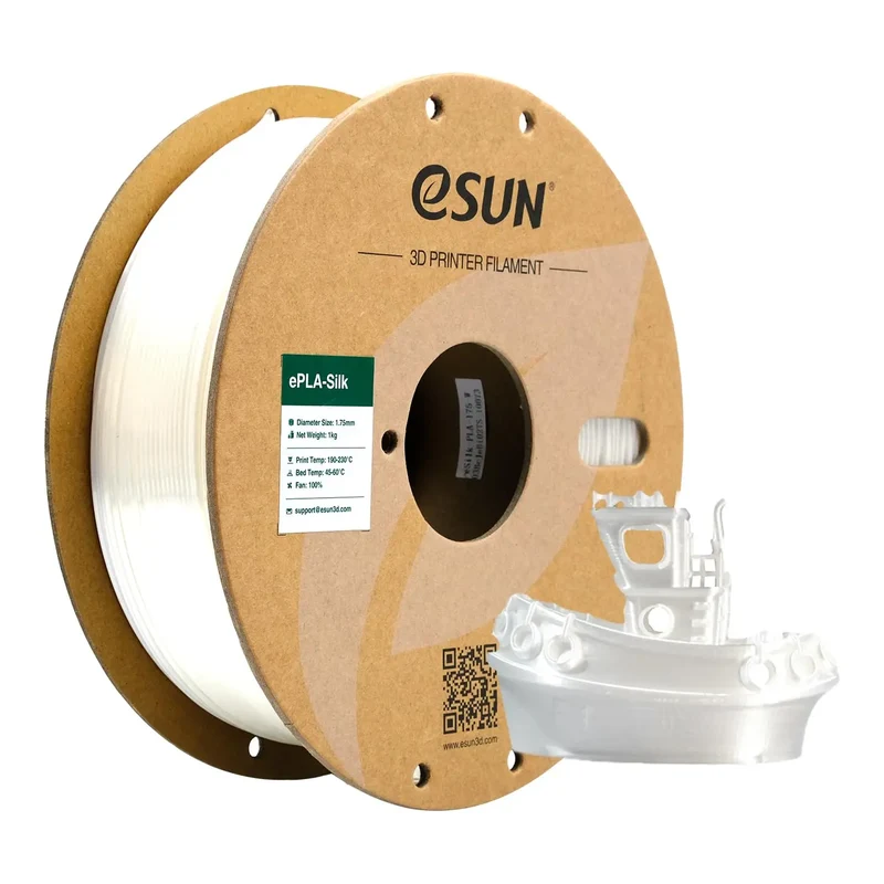 eSUN Silk PLA Filament 1.75mm Silk PLA 3D Printer Filament 1KG (2.2 LBS) Spool 3D Materials for 3D Printers DIY Artwork Printing