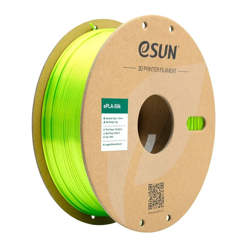 eSUN Silk PLA Filament 1.75mm Silk PLA 3D Printer Filament 1KG (2.2 LBS) Spool 3D Materials for 3D Printers DIY Artwork Printing