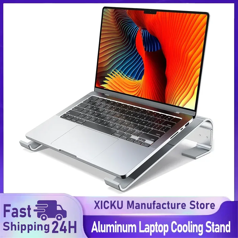 Aluminum Laptop Cooling Stand Riser Desk for Macbook Pro Air Dell HP Lenovo Notebook Computer Holder Bracket Support Accessories