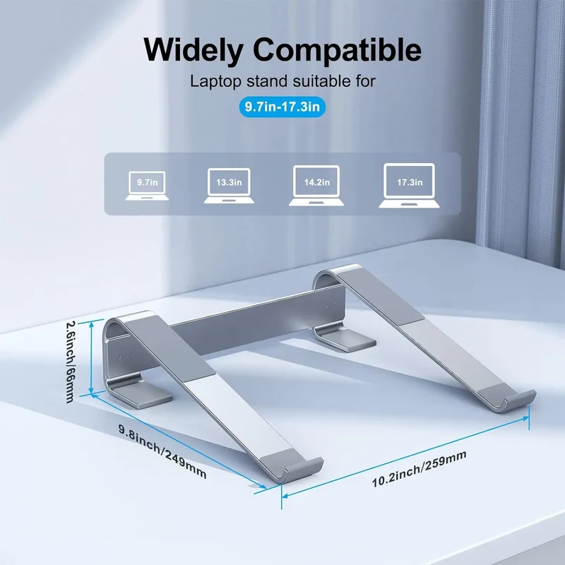 Aluminum Laptop Cooling Stand Riser Desk for Macbook Pro Air Dell HP Lenovo Notebook Computer Holder Bracket Support Accessories