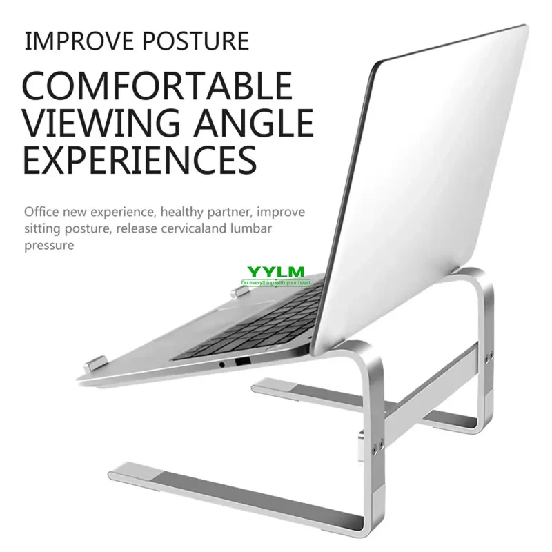 Aluminum Laptop Stand Notebook Riser Holder For Macbook Air 13 iPad Pro Dell HP Lenovo Xiaomi Computer Tablet Support Ordinateur