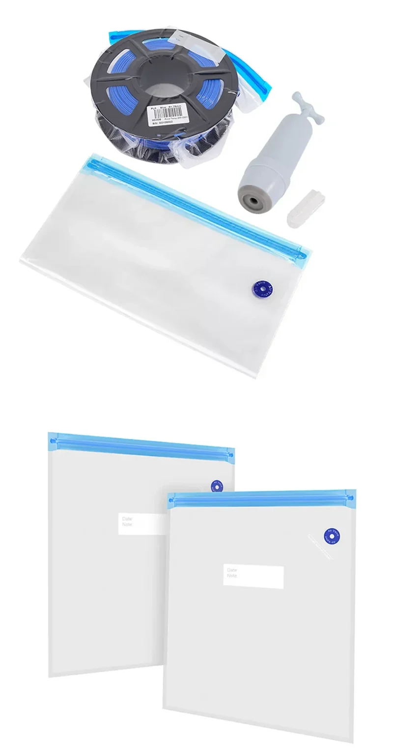 PLA ABS TPU PETG For Filament Vacuum Bag and Handle Air Pump 3D Printer Filaments Storage Bag Dryer Keep 3D Printing Accessories