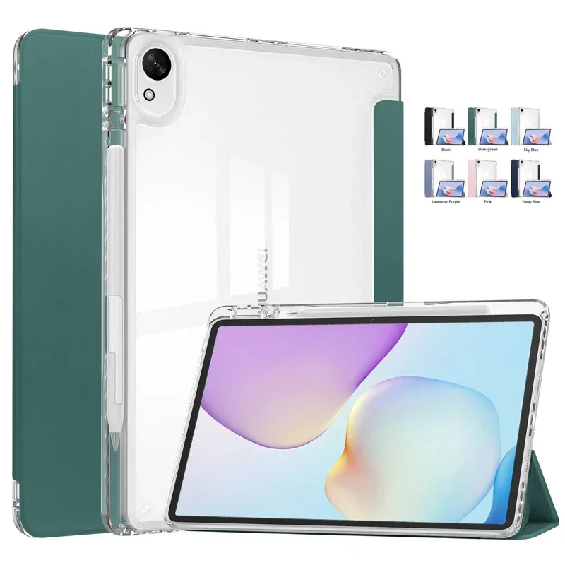 Funda For Huawei MatePad 11.5 2025 Case with Pen Holder Acrylic Clear Hard Stand Cover For Huawei MatePad 11 5 2025 Case TXZ-W09