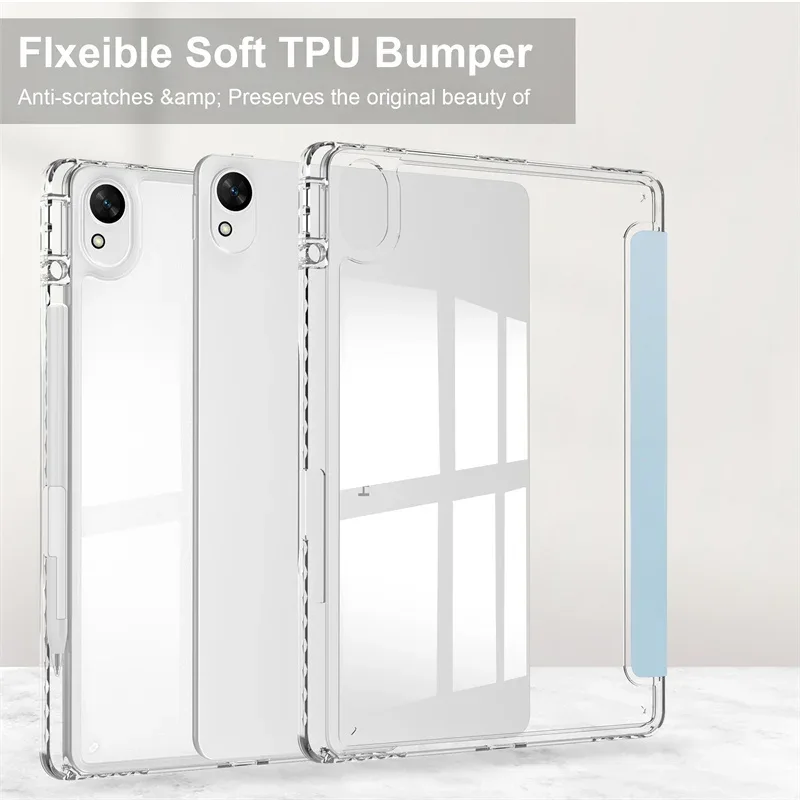 Funda For Huawei MatePad 11.5 2025 Case with Pen Holder Acrylic Clear Hard Stand Cover For Huawei MatePad 11 5 2025 Case TXZ-W09