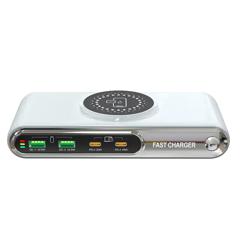 New 72W Multifunction Charger Wireless Charger 4-Port PD+QC USB Type-C Quick Charger Home Travel Office Convenient For Phone
