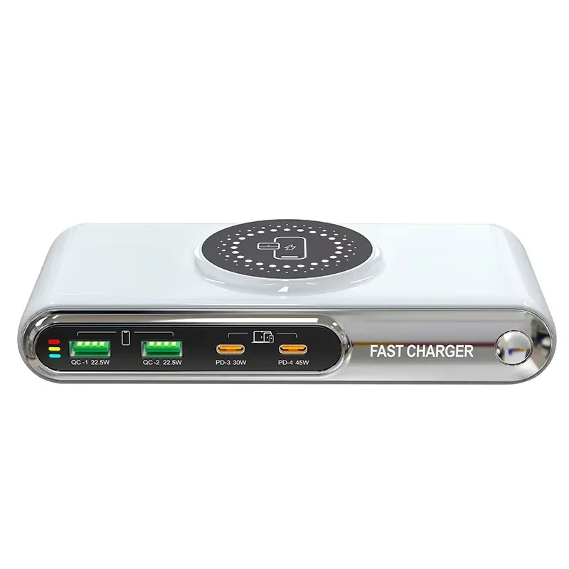 New 72W Multifunction Charger Wireless Charger 4-Port PD+QC USB Type-C Quick Charger Home Travel Office Convenient For Phone
