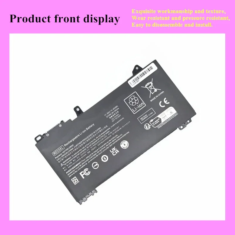RE03XL Laptop Battery For Hp ProBook 430 440 445 450 G6 G7 Series ZHAN 66 Pro 13 14 15 G2 14 G3 Series