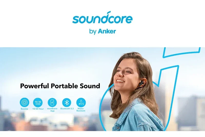 (EU stock)Soundcore R50i Wireless Bluetooth 5.3 Earbuds 10mm Driver Strong Bass IPX5 30H Battery