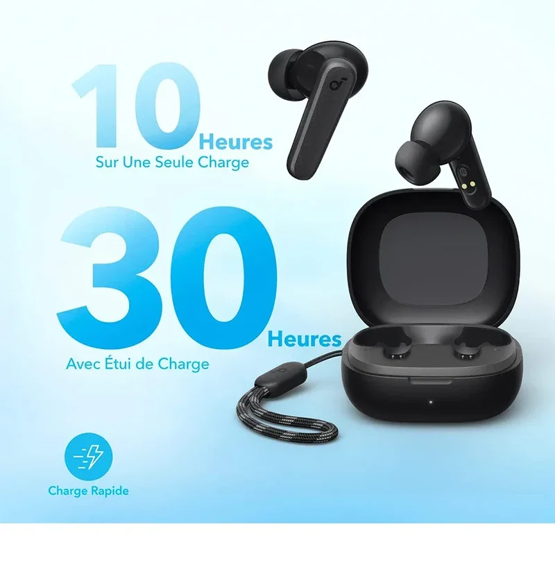 (EU stock)Soundcore R50i Wireless Bluetooth 5.3 Earbuds 10mm Driver Strong Bass IPX5 30H Battery