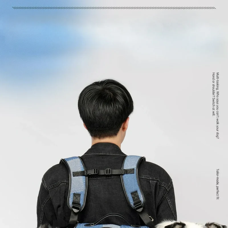 Pet Backpack for Dogs Breathable Pet Harness for Small Medium Large Dogs Portable Cycling Dog Carrier
