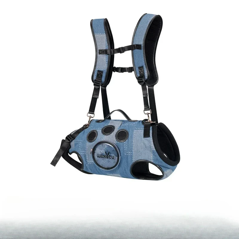Pet Backpack for Dogs Breathable Pet Harness for Small Medium Large Dogs Portable Cycling Dog Carrier