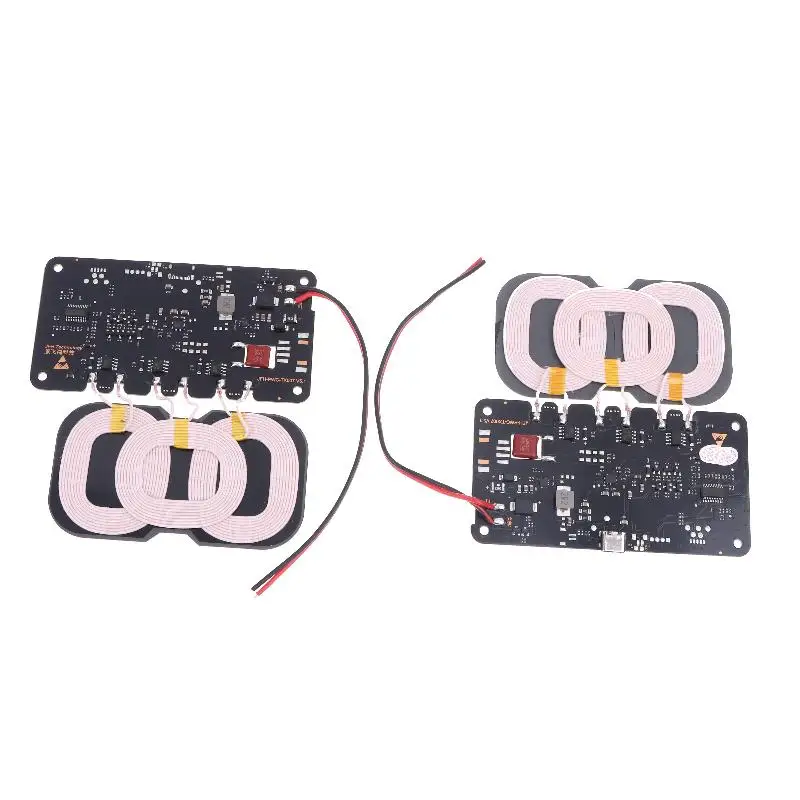 20W High-Capacity Wireless Charger for Car/Home Use; Includes Type-C Interface and 3-Coil DC9-32V Module