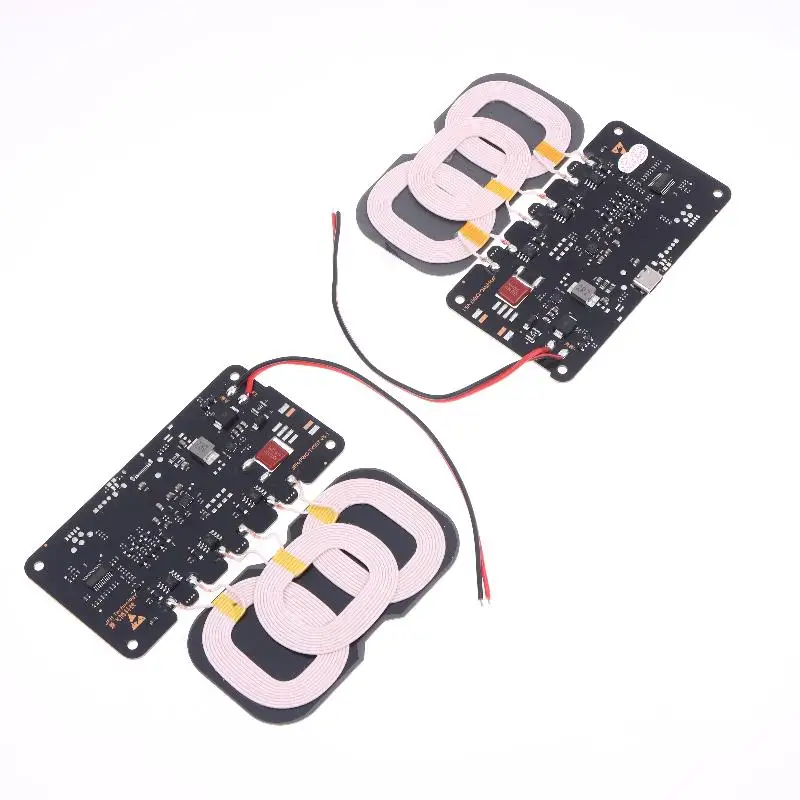 20W High-Capacity Wireless Charger for Car/Home Use; Includes Type-C Interface and 3-Coil DC9-32V Module