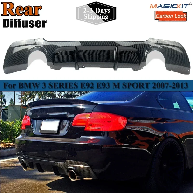Rear Bumper Diffuser Lip For BMW E92 E93 328i 335i Coupe/Convertible Car Replacement Part 2007-2013