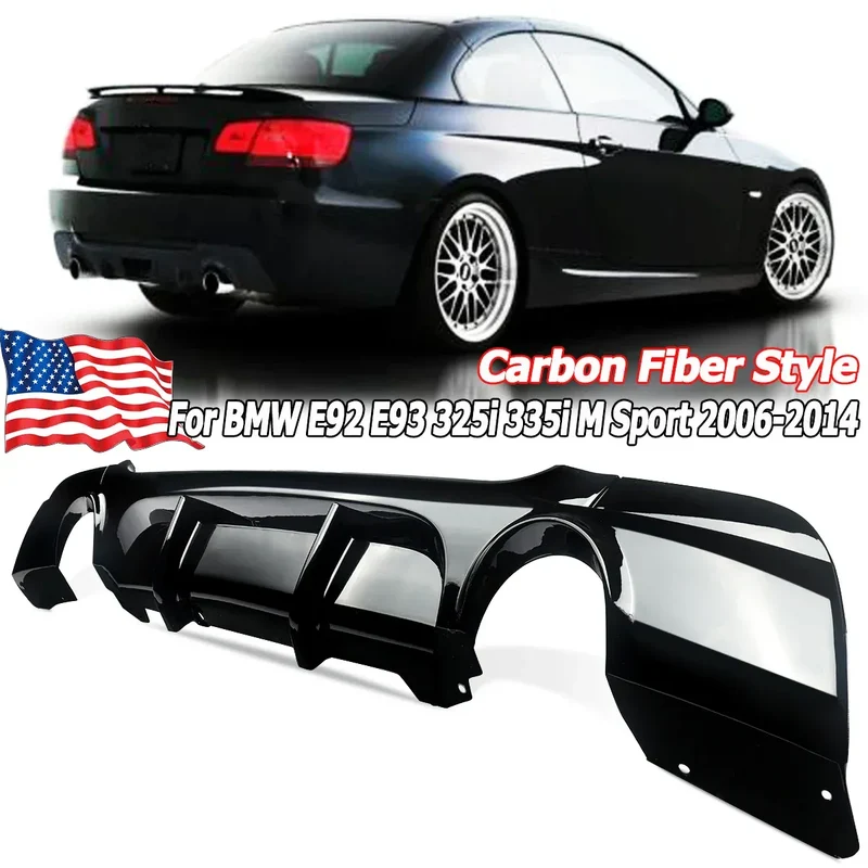 Rear Bumper Diffuser Lip For BMW E92 E93 328i 335i Coupe/Convertible Car Replacement Part 2007-2013