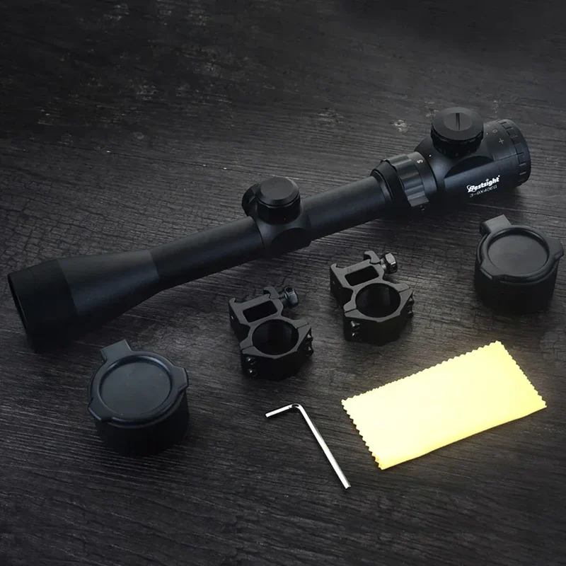 3-9x40 EG Rifle Scopes Hunting Sights Red and Green Light Reticle Tactical Optical Scope Hunting Scopes