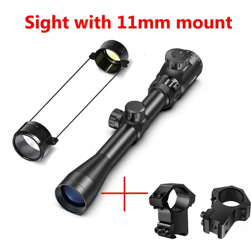 3-9x40 EG Rifle Scopes Hunting Sights Red and Green Light Reticle Tactical Optical Scope Hunting Scopes