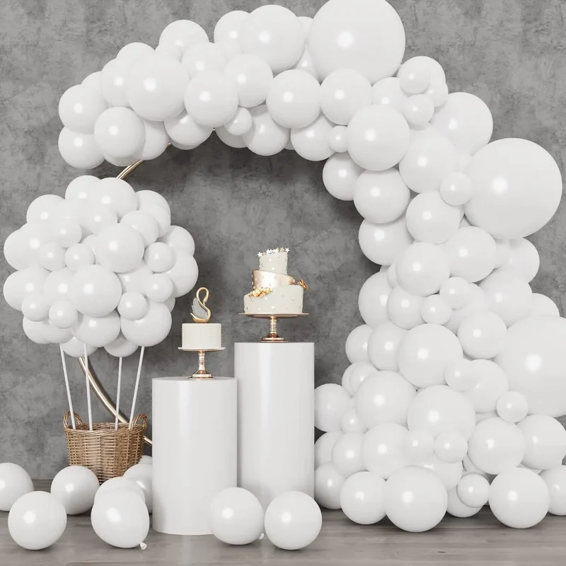 104 Pieces Ruby Red Balloon Red Garland Arch Set with Different Sizes, Suitable for Birthday, Wedding, Valentine's Day