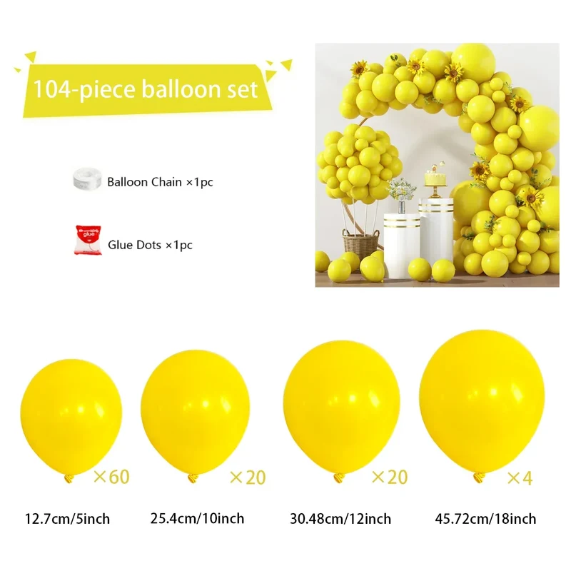 104 Pieces Ruby Red Balloon Red Garland Arch Set with Different Sizes, Suitable for Birthday, Wedding, Valentine's Day