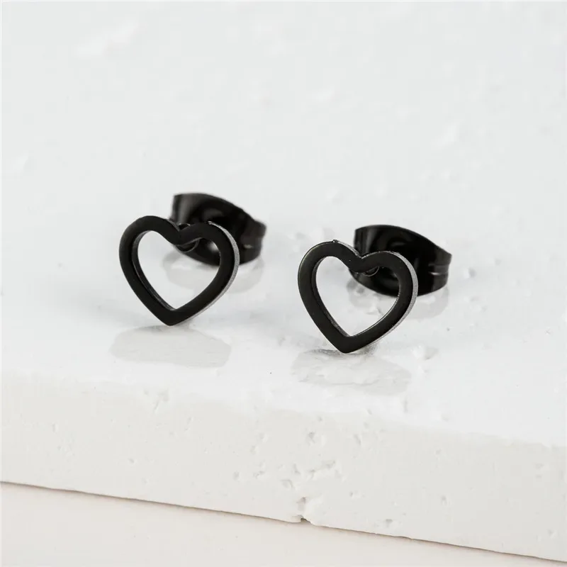 Fashion Small Heartbeat Stud Earrings Medical ECG with Heart Earings for Women Everyday Jewelry Girls Valentine's Day Gift