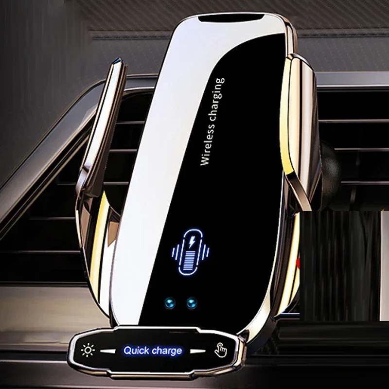 Wireless Charger For Car Mobile Cell Phone Holder Support For Mobile Car Mount Automotive Electric Induction Auto Clamping