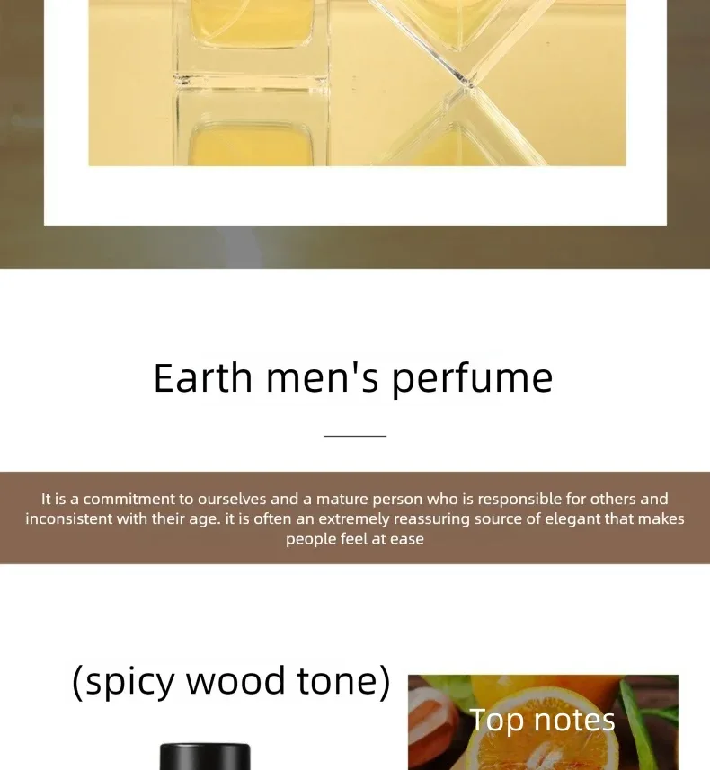 Pheromones Perfume For Men Earth Fresh Long Lasting Fragrance High End Woody Aromatic Cologne Spray Natural Scent Parfume