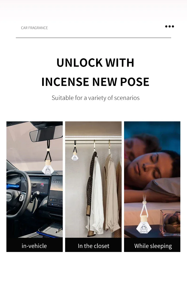 Perfume for cars - fresh air for cars, car fragrance for car interior parts, lasting and fresh fragrance, suitable for cars