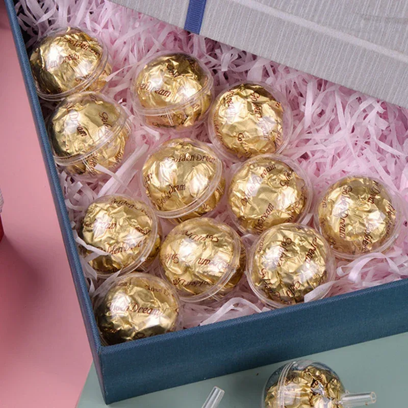 10/20/30/50pcs Clear Chocolate Wrapper Box Truffle Liner Flower Candy Box Chocolate Ball Holder Case Valentine's Day Gift Boxes