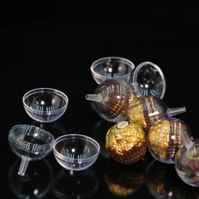 10/20/30/50pcs Clear Chocolate Wrapper Box Truffle Liner Flower Candy Box Chocolate Ball Holder Case Valentine's Day Gift Boxes