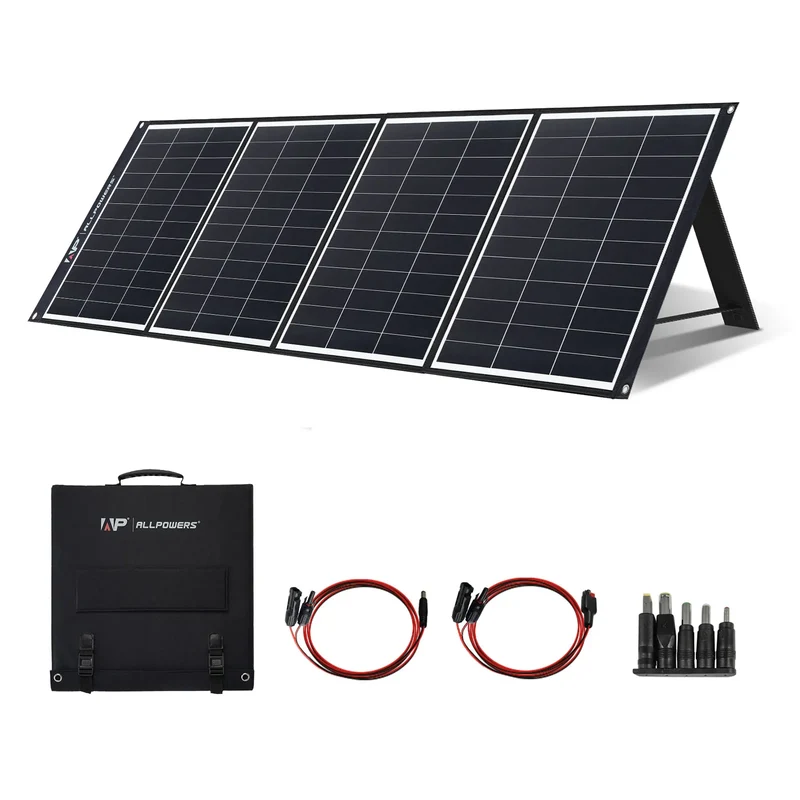 ALLPOWERS R600 Solar Generator with SolarPanel (Optional), 600W 299Wh LiFePO4 Portable Power Station with Solar Charger for Camp