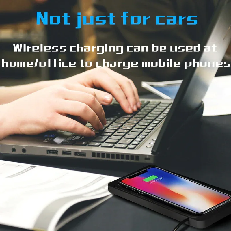 Wireless Car Charger Charging Pad 15w Non Slip Qi Fast Charger For Car Wireless Phone Charger For Android For IPhone 11/12/13/14