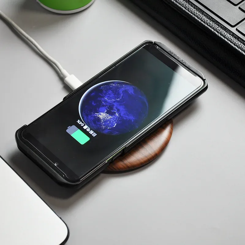 Wireless Charger Stylish Wood Quick Charge for Mobile Phone 15W Max Fast Charging Wooden Wireless Charger with QI-Enabled Device