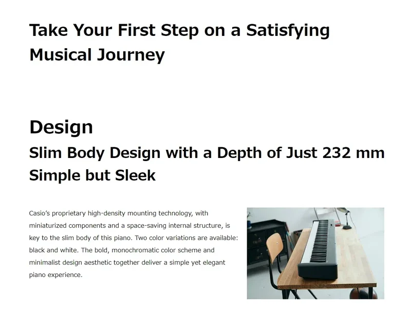 CASIO CDP-S110 Portable Digital Piano, 88-Key Scaled Hammer Action Keyboard, Bluetooth MIDI, Battery-Powered