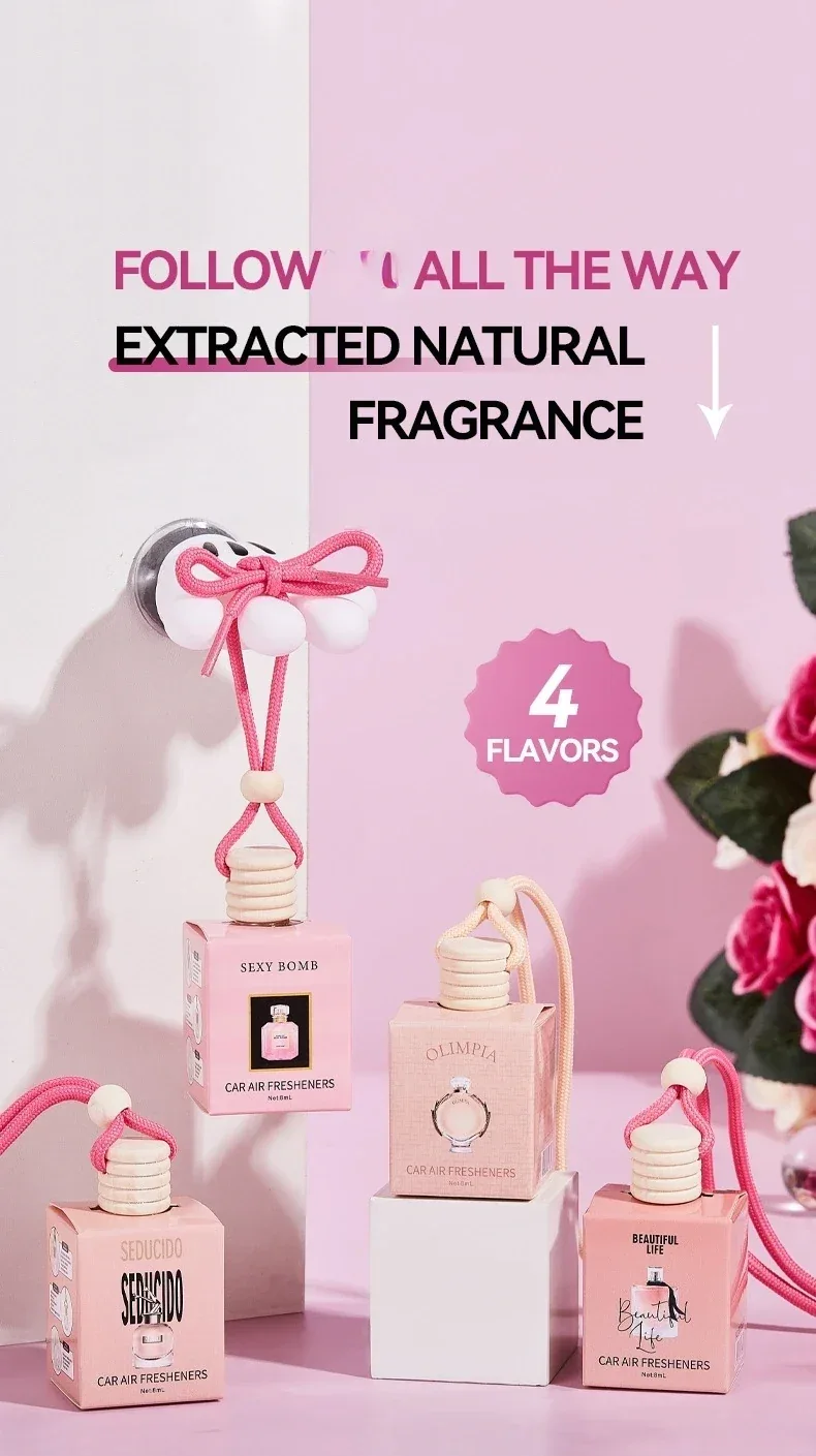 Car Air Freshener, Long Lasting Fragrance, Suitable for Car, Home, Office, Bathroom, Bedroom, Car Interior Aromatherapy