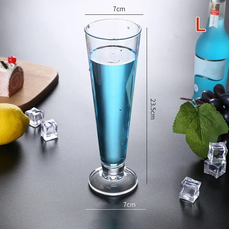Acrylic Cocktail Cup Unbreakable Wine Glass Home Wedding Party Bar Goblet Red Juice Wine Drinking Glasses Bar Tools