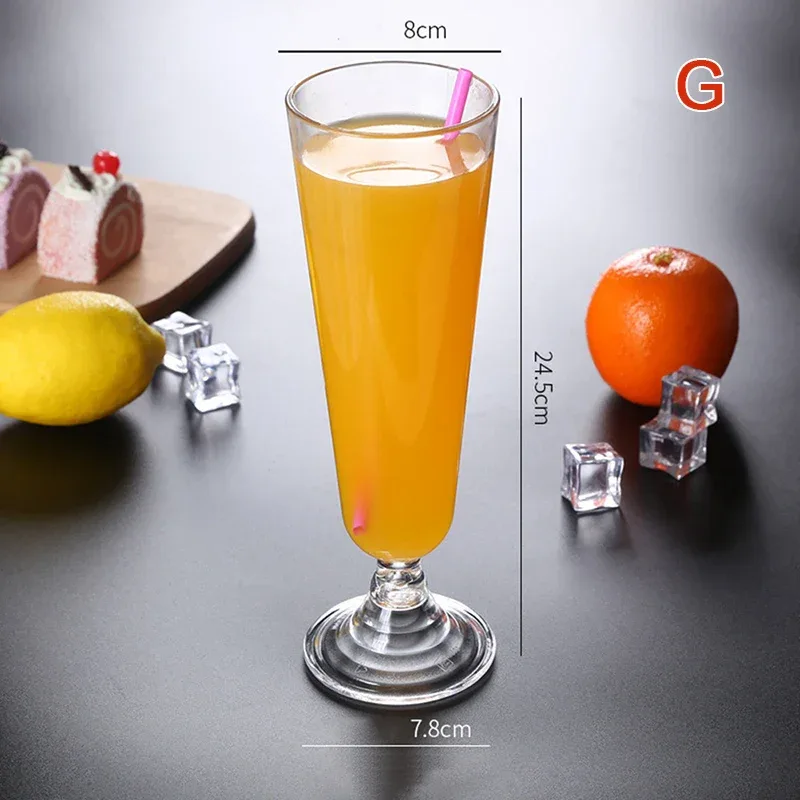 Acrylic Cocktail Cup Unbreakable Wine Glass Home Wedding Party Bar Goblet Red Juice Wine Drinking Glasses Bar Tools