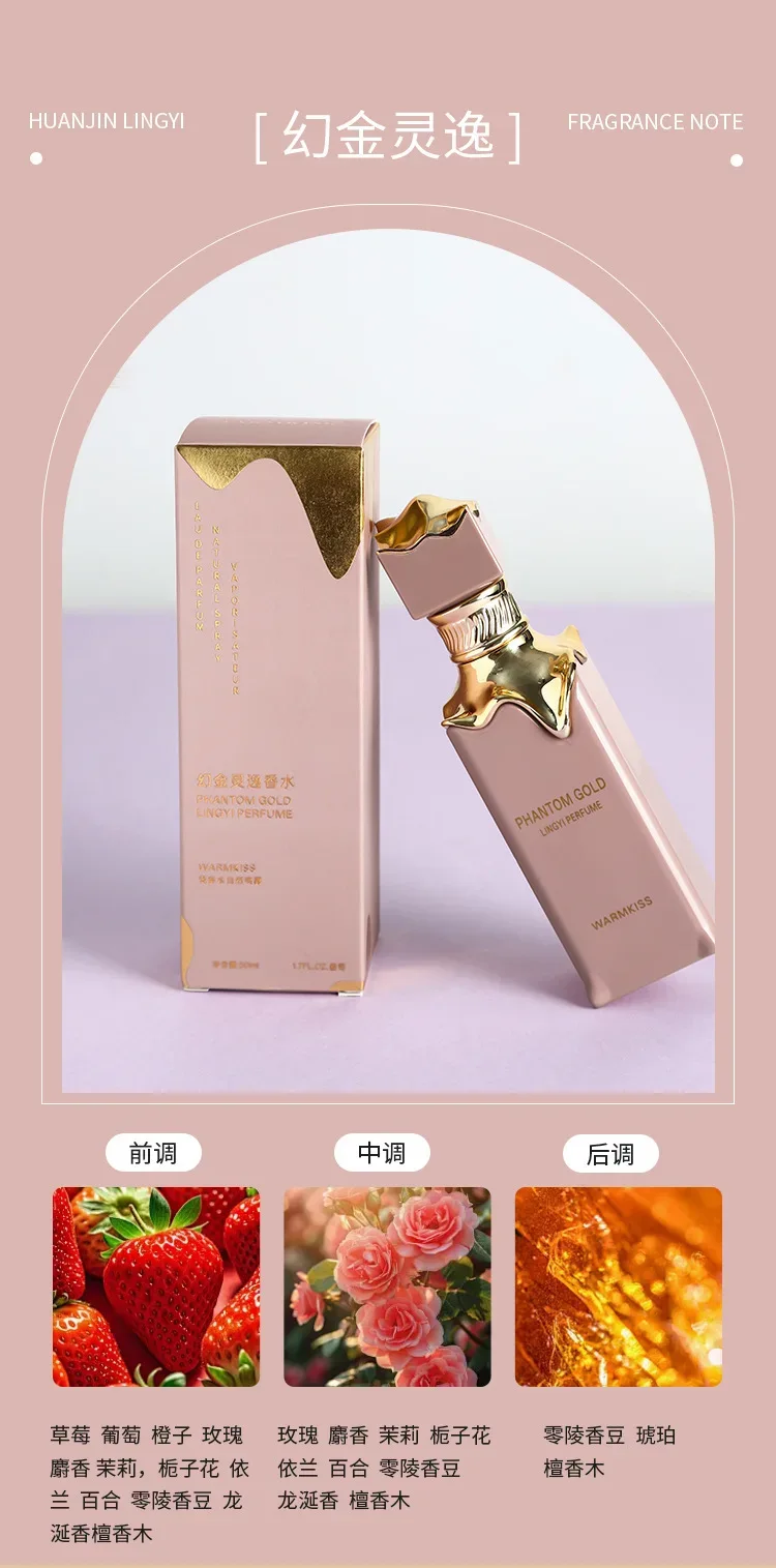 50ML Perfume Floral and Fruity Fragrance Eau de Parfum For Unisex Original Perfume Brand Long-lasting Enchanting Aroma