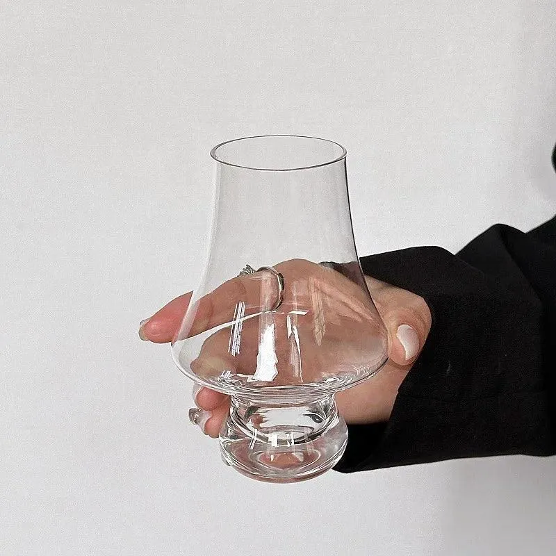 Crystal Whiskey Glass Handmade Tulip Design Big Belly Cognac Tasting Cup For Scotch Bourbon Barware Home Bar Gift Set