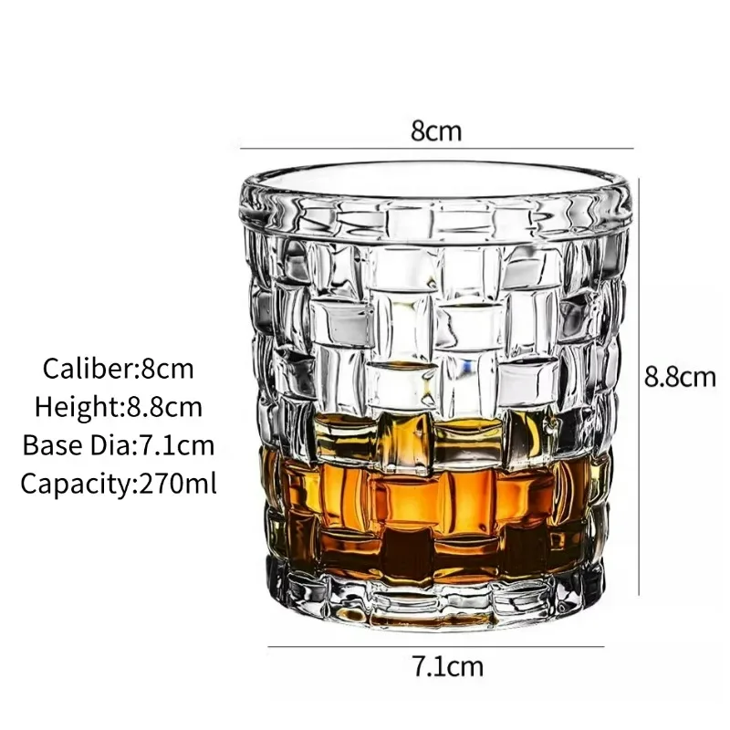 Whiskey Glasses,Engraved Whiskey Glass,Old Fashioned Whiskey Glasses,Classical Scotch Glasses,Perfect Gift for Scotch Lovers