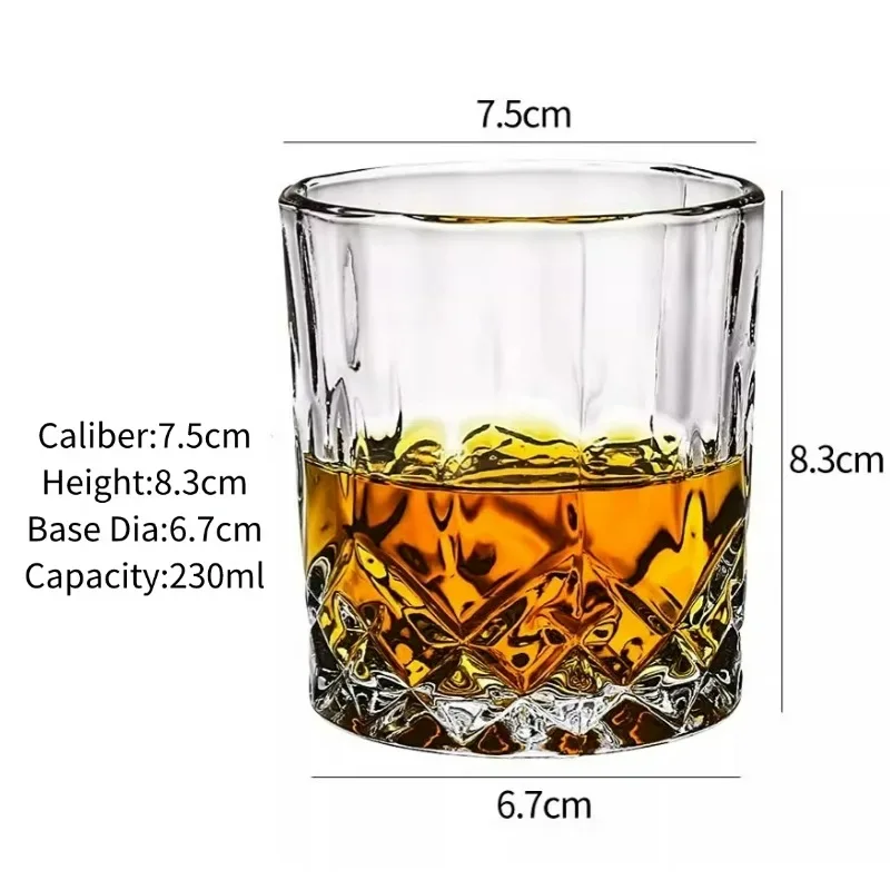 Whiskey Glasses,Engraved Whiskey Glass,Old Fashioned Whiskey Glasses,Classical Scotch Glasses,Perfect Gift for Scotch Lovers