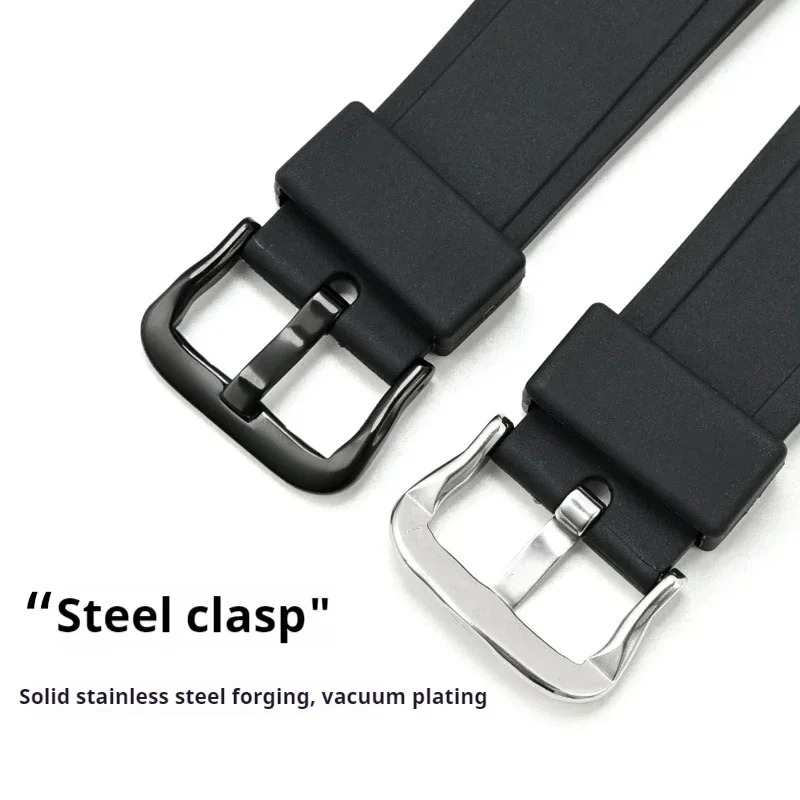 Resin Strap for Casio AW-90H Sport Waterproof Stainless Steel Buckle Men's Rubber Replace Band Bracelet Watch Accessories