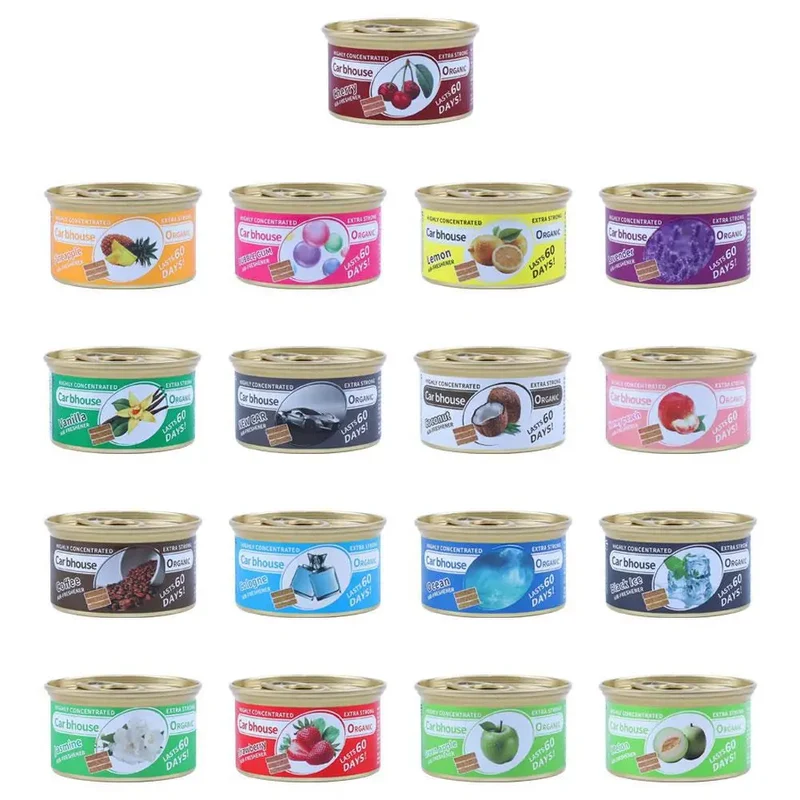 Car Air Freshener Bubble Gum Scent Organic Cans Odor Eliminator Essential Long-Lasting Strong Fragrance For Auto Home Closet
