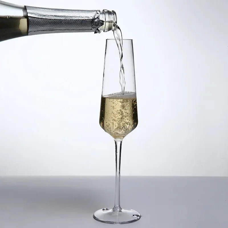 MICHLEY Unbreakable Champagne Flutes Glasses Set Plastic Tritan Sparkling Wine Glass For Wedding Party Picnic Barware 2/4 pcs
