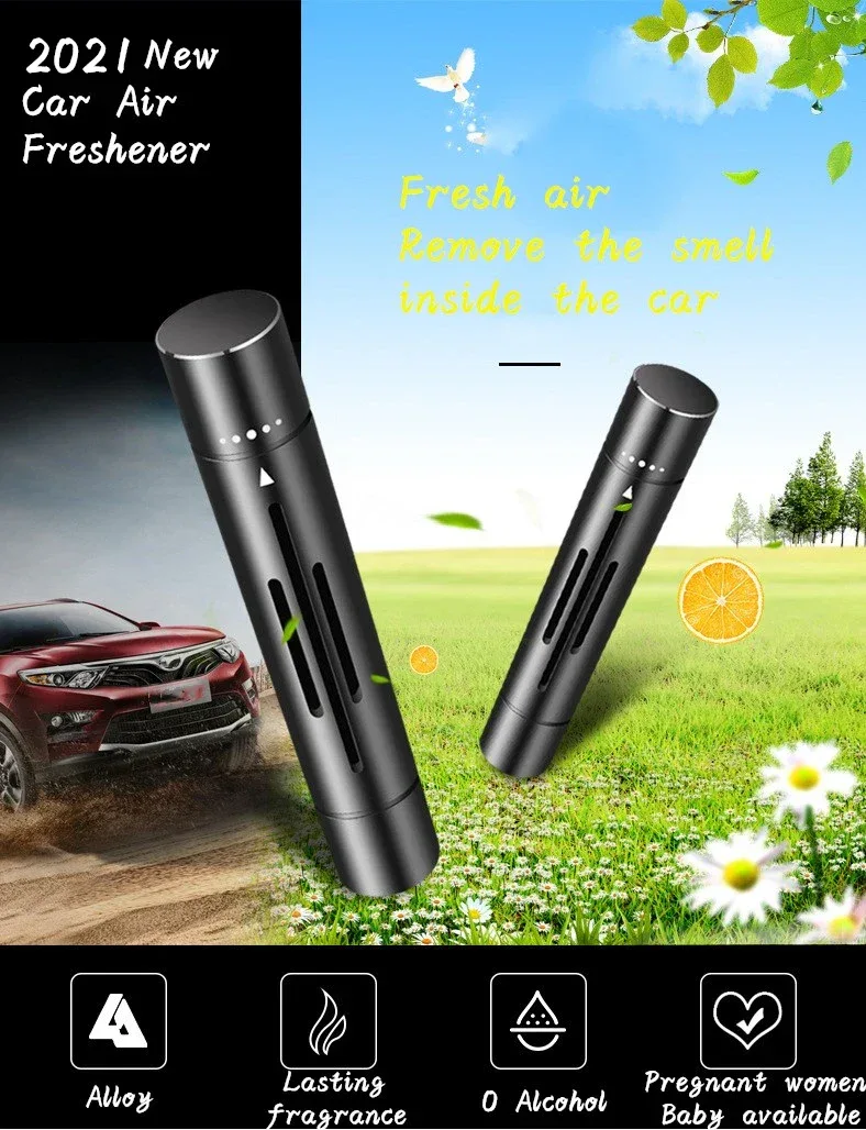 Car Air Freshener Smell in the Car Styling Air Vent Perfume Parfum Flavoring for Auto Interior Accessorie Air Freshener Custom