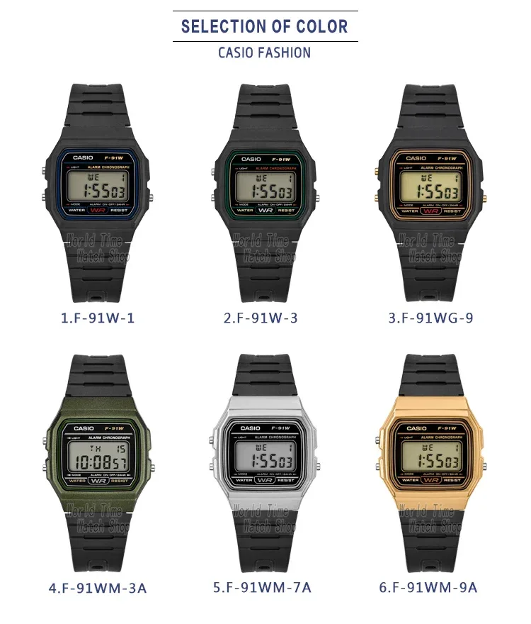 Casio watch men top luxur set military LED relogio digital watch sport Waterproof quartz men watch Neutral watchs F91W series