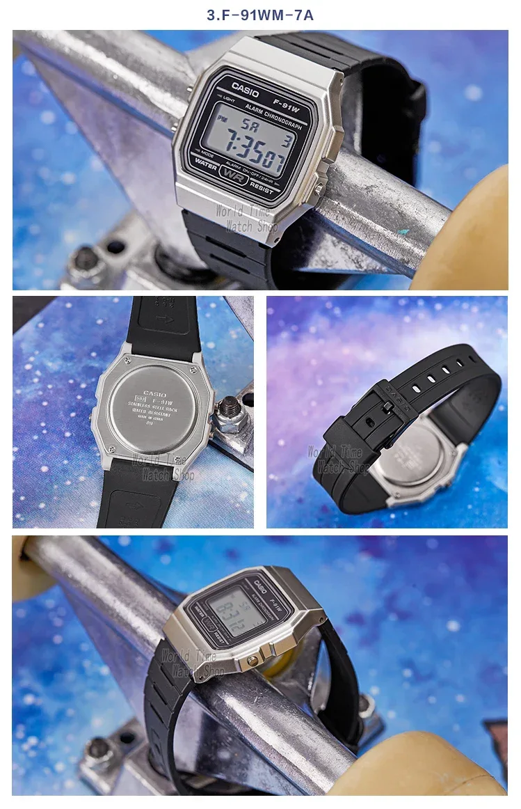 Casio watch men top luxur set military LED relogio digital watch sport Waterproof quartz men watch Neutral watchs F91W series