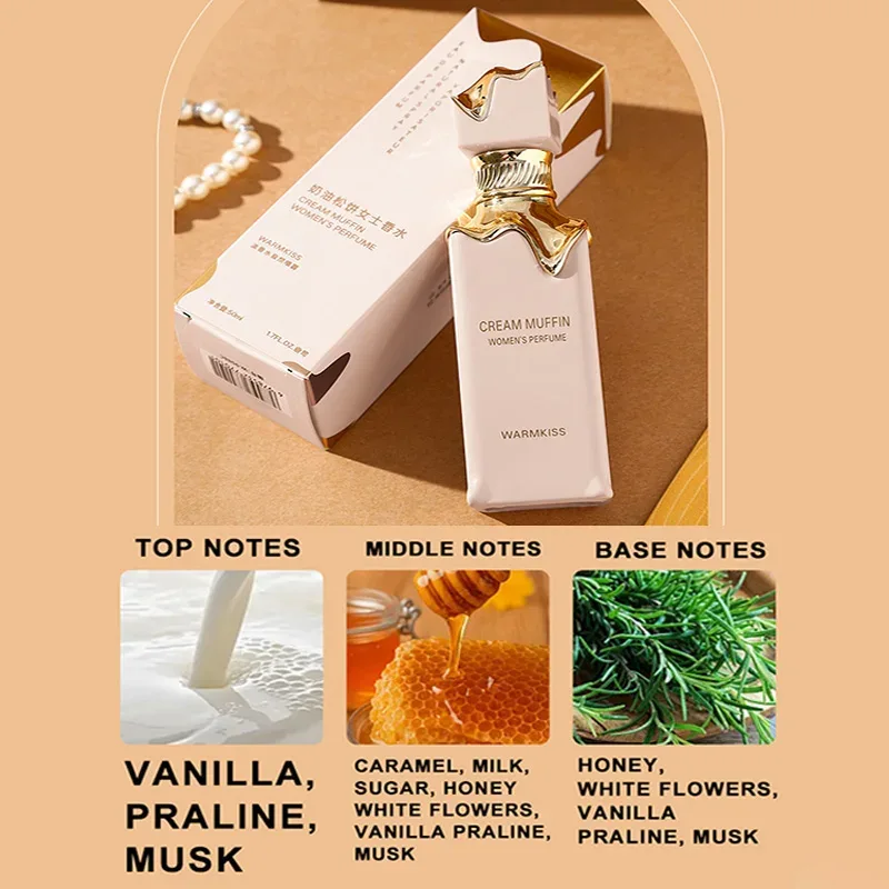 Arabic Perfume For Women Sweet Vanilla Sensual Cologne Lasting Fragrance Body Spray Eau De Parfum, Pheromone Gift For Her 50ml