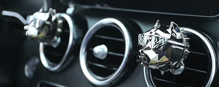NO PERFUME Bulldog Air Freshener Car Perfume Car Decoration Auto Geur Clip Bulldog Fragrance Scent Parfum Voiture Car Diffuser