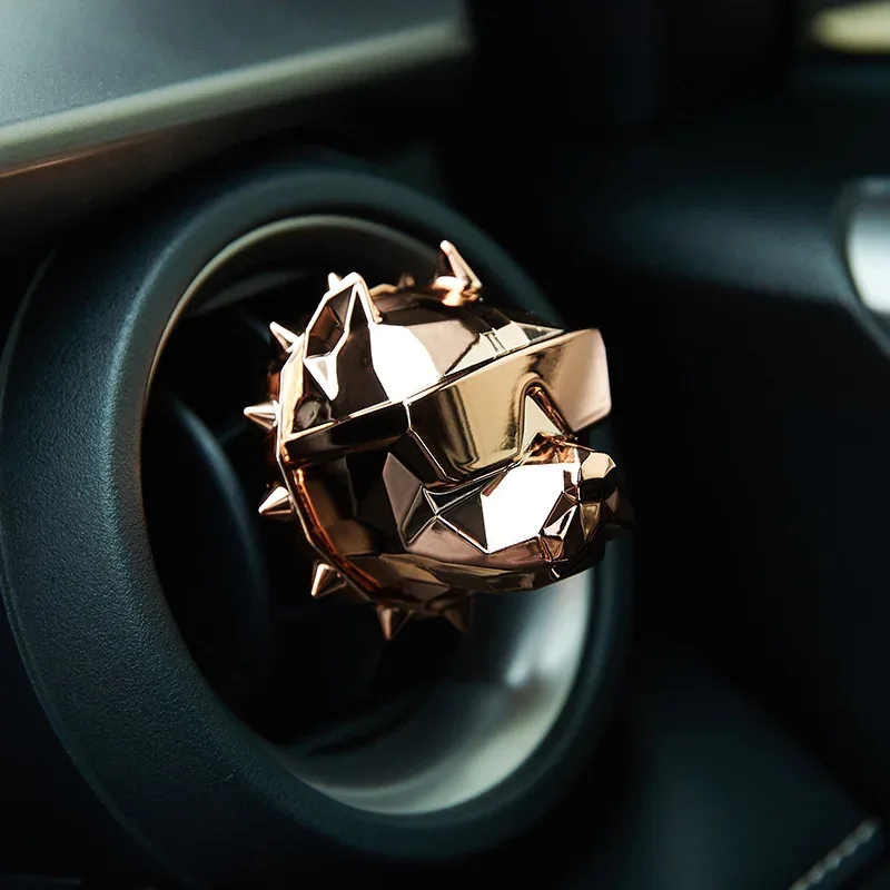NO PERFUME Bulldog Air Freshener Car Perfume Car Decoration Auto Geur Clip Bulldog Fragrance Scent Parfum Voiture Car Diffuser