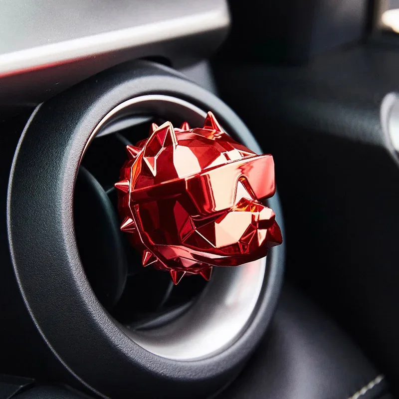 NO PERFUME Bulldog Air Freshener Car Perfume Car Decoration Auto Geur Clip Bulldog Fragrance Scent Parfum Voiture Car Diffuser